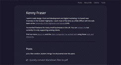 Desktop Screenshot of kennyfraser.com